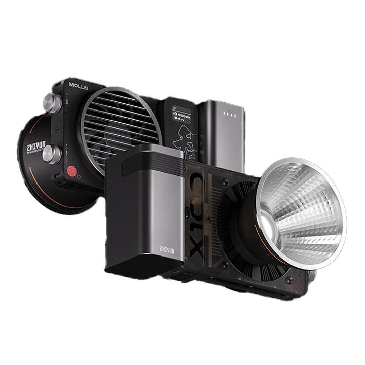智云功率王X100 小型100W便携手持补光灯